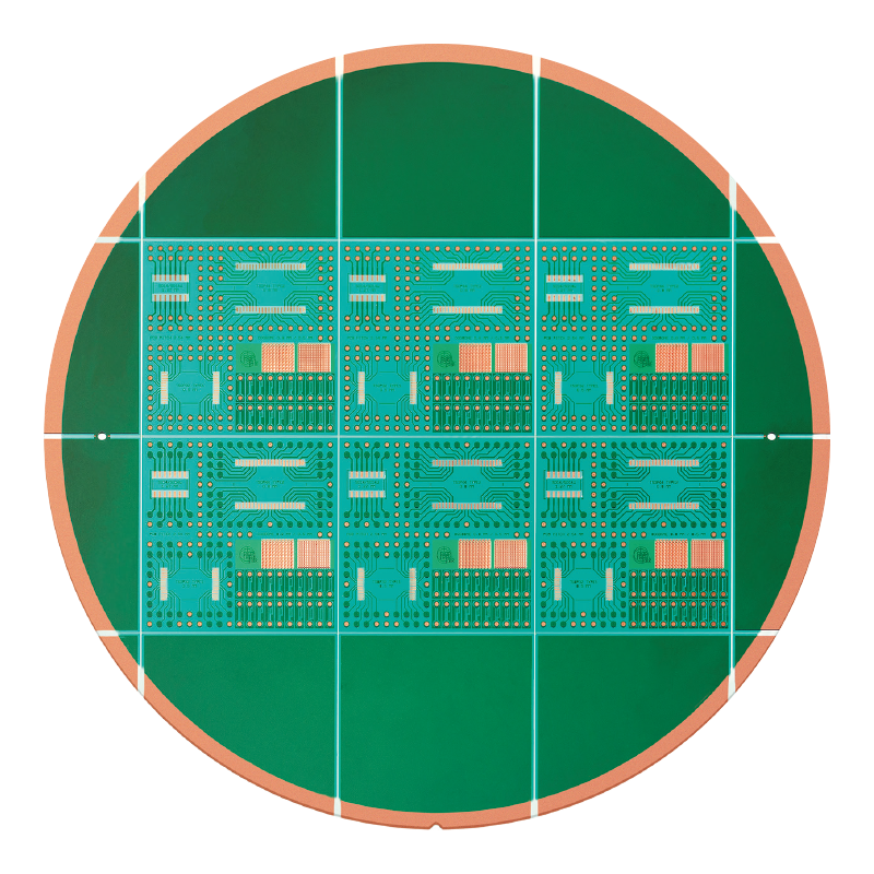 Wafer additionally coated with solder resist