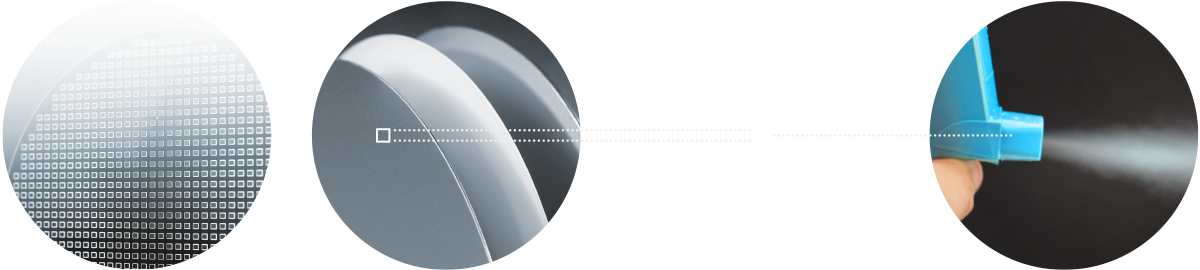 Microcomponents for soft mist enhaler